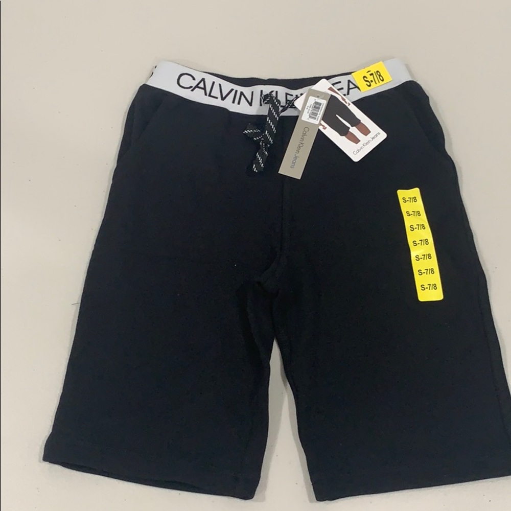 NEW Boy's CALVIN KLEIN JEANS Waistband Knit Shorts